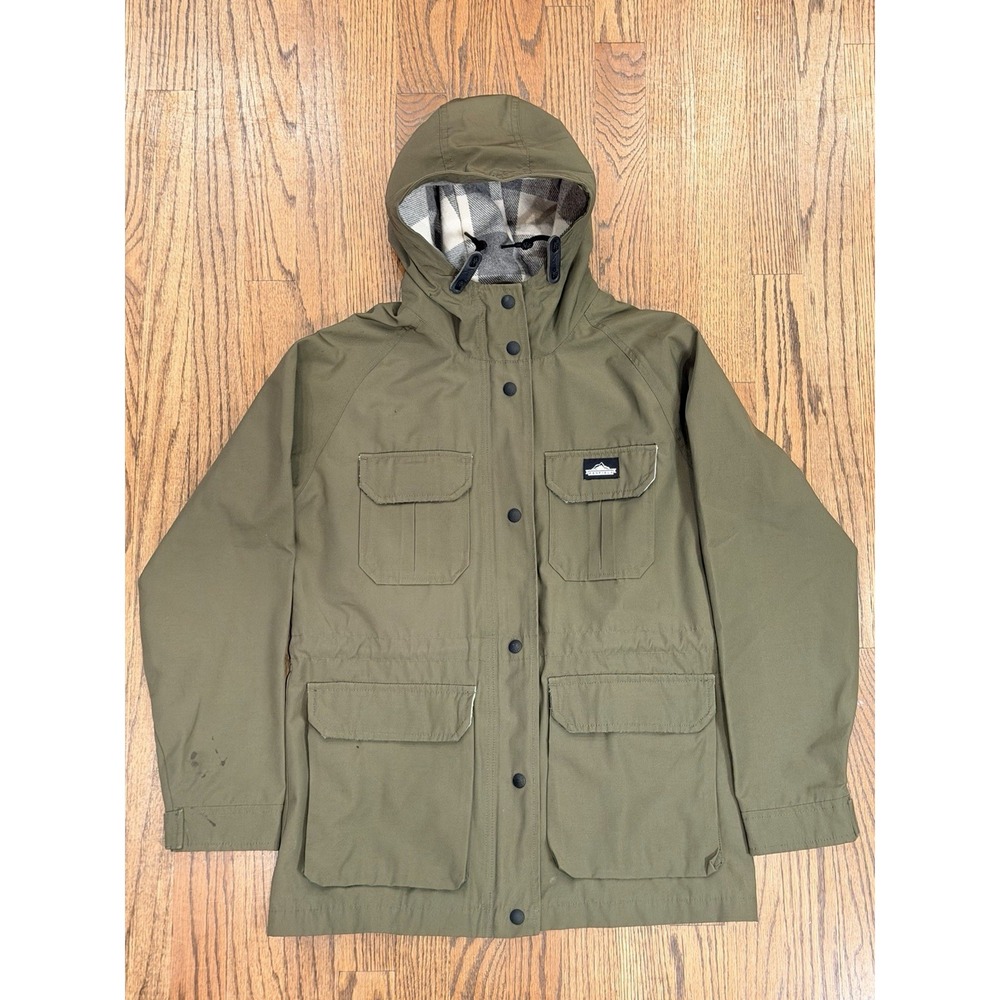 Penfield Kasson 80/20 Women's S Down‎ Jacket Hooded in Green Fleece Lined